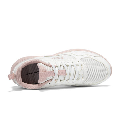 361° Cushioning Breathable Lightweight Low top Casual Running Shoes Women’s White Pink