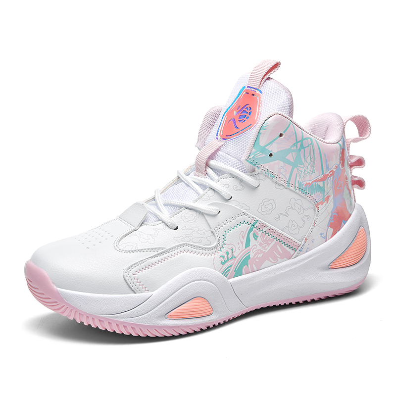 HEIWEILU Mesh, Synthetic Leather High top Basketball Shoes Unisex