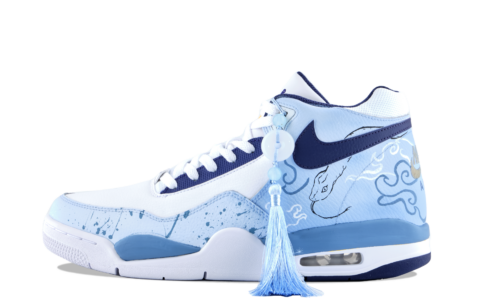 Nike Flight Legacy Cloud Tower Snake Shadow Slip Resistant Abrasion Resistant Mid top Vintage Basketball Shoes Men’s