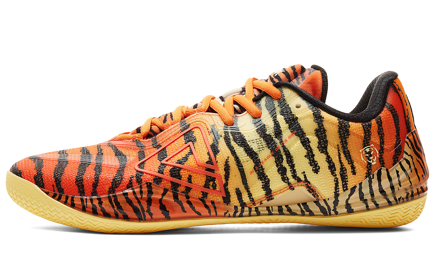 PEAK Cushioning Abrasion Resistant Coverage Low top Basketball Shoes Men’s Orange Yellow Black