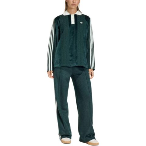 Adidas Originals Winterised Three Stripe Soccer Polo Top