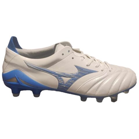 Mizuno Morelia Neo Comfortable And Lightweight Slip Resistant Abrasion Resistant Soccer Shoes Unisex White Blue