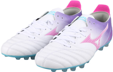 Mizuno AG Artificial Ground Cushioning Soccer Shoes Men’s White Purple