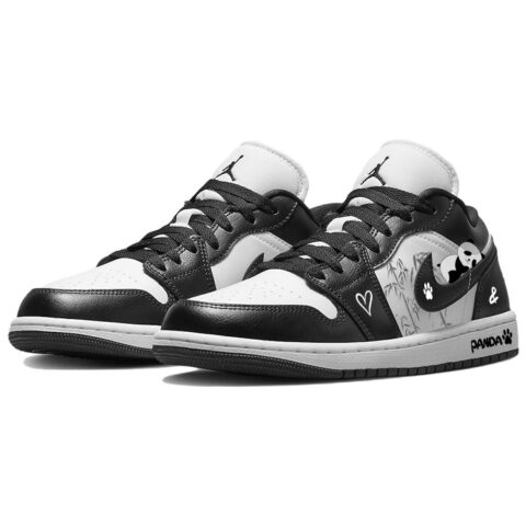 Jordan Air Jordan 1 Vintage Basketball Shoes Women’s Low Top Black/White