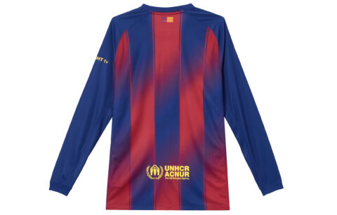 Nike Fc Barcelona 2025/26 Stadium Home Men’s Nike Dri-FIT Soccer Replica Long-Sleeve Jersey