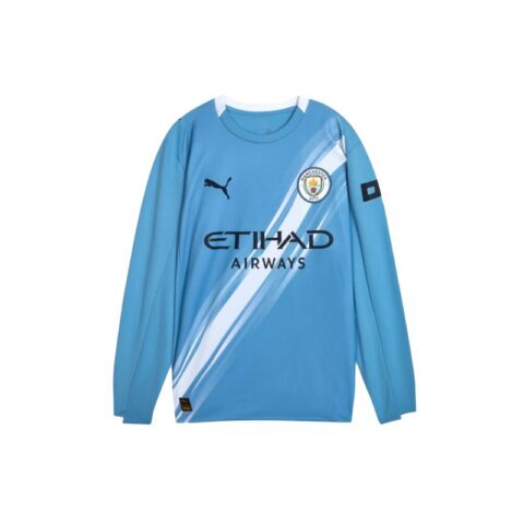 PUMA MCFC Manchester City HOME JERSEY REPLICA LS Soccer Jersey Men’s Light Blue