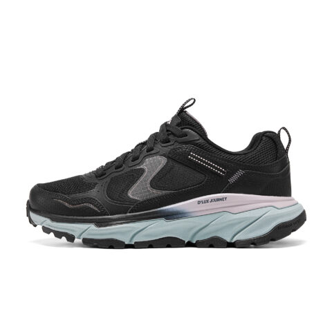 Skechers D’LUX JOURNEY Textile, Synthetic Leather Abrasion Resistant Low top Mountaineering Shoes Women’s Black Green