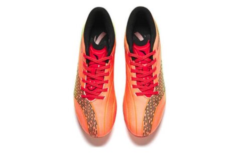 Anta MG Comfortable Slip Resistant Soccer Shoes Men’s Fluorescent Laser Red