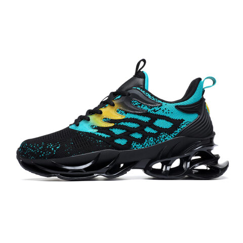 BIANSULONG Textile, Mesh Cushioning Slip Resistant Abrasion Resistant Balance Low top Casual Running Shoes Men’s