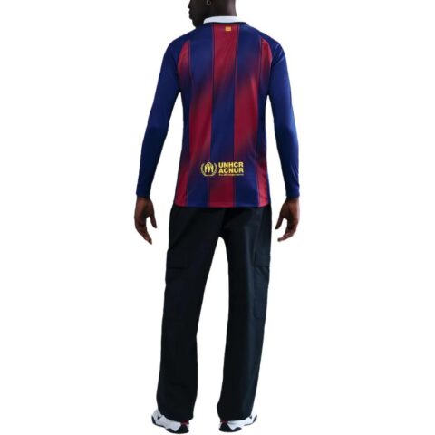 Nike Fc Barcelona 2025/26 Stadium Home Men’s Nike Dri-FIT Soccer Replica Long-Sleeve Jersey