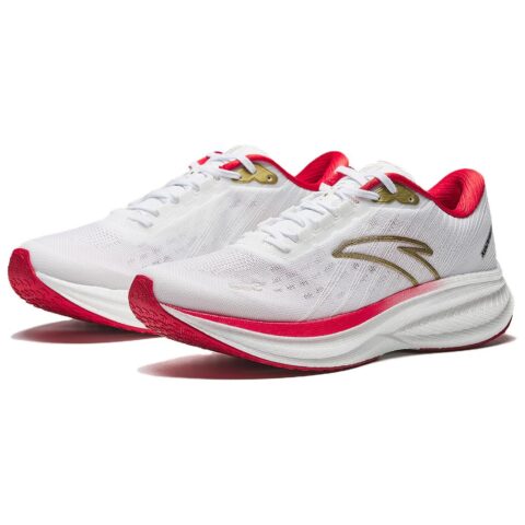Anta Champion 3 Cushioning Abrasion Resistant Lightweight Low top Long Distance Running Shoes Men’s White Red