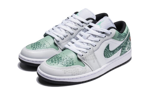 Jordan Air Jordan 1 Low top Vintage Basketball Shoes Men’s White Green