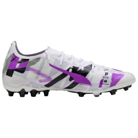 PUMA Ultra 5 Soft And Comfortable Soccer Shoes Unisex White Purple