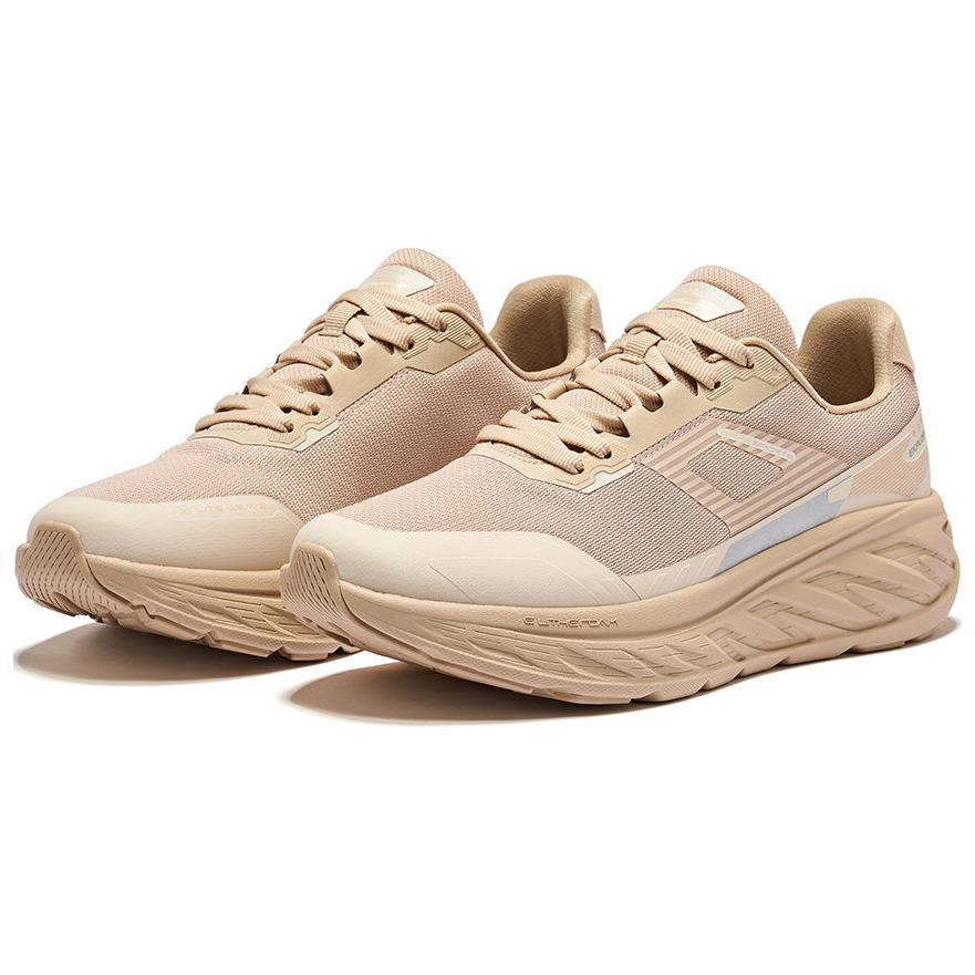 Erke Fabric Cushioning Abrasion Resistant Lightweight Low top Casual Running Shoes Men’s Brown