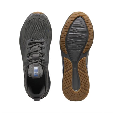 PUMA Comfortable Fabric Cushioning Slip Resistant Abrasion Resistant Low top Running Shoes Unisex Gray