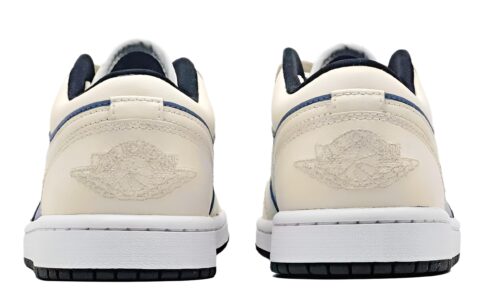 Jordan Air Jordan 1 Panda, Arctic Night Abrasion Resistant Low top Vintage Basketball Shoes Unisex Ecru