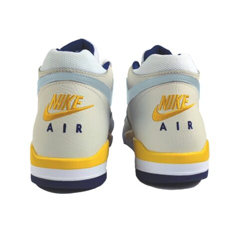Nike Flight Legacy Cushioning Slip Resistant Abrasion Resistant High top Vintage Basketball Shoes Men’s White
