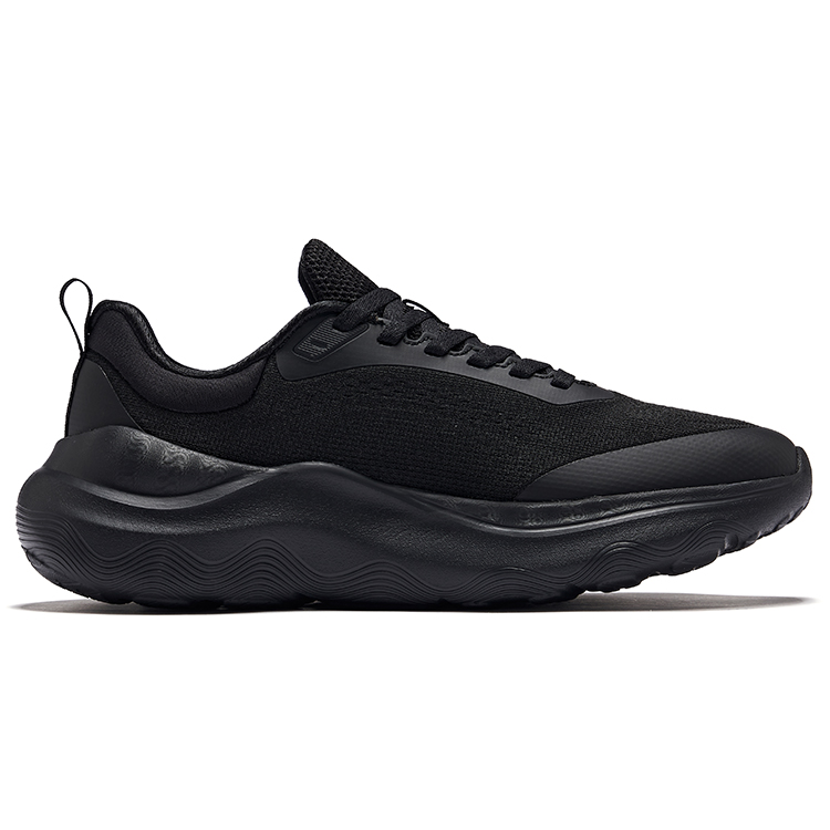 Erke Cushioning Rebound Slip Resistant Low top Training City Commuting Running Shoes Women’s Jet Black