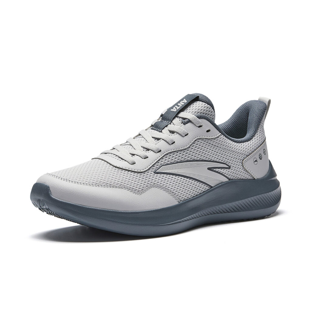 Anta Sky Fabric Low top Lightweight Cushioning Lightweight Running Shoes Men’s Microchip Gray/Smoke Coal Gray