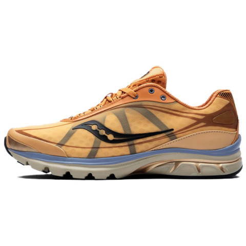 Saucony SlLO Comfortable Slip Resistant Abrasion Resistant Low top Running Shoes Unisex Orange Black
