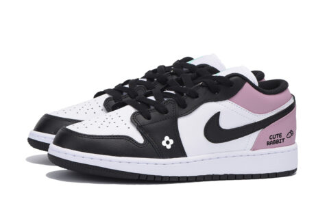Jordan Air Jordan 1 Low top Vintage Basketball Shoes Men’s White Pink