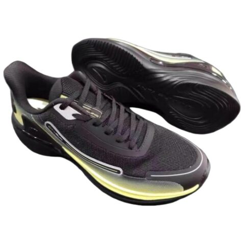 Anta Slip Resistant, Abrasion Resistant, Breathable Low top Casual City Commuting Running Shoes Men’s Black Yellow