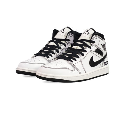 Jordan Air Jordan 1 Abrasion Resistant High top Vintage Basketball Shoes Unisex