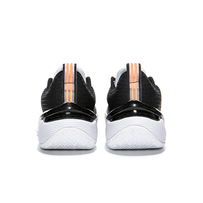 Erke Cushioning Slip Resistant Abrasion Resistant Low top Basketball Shoes Men’s Black White