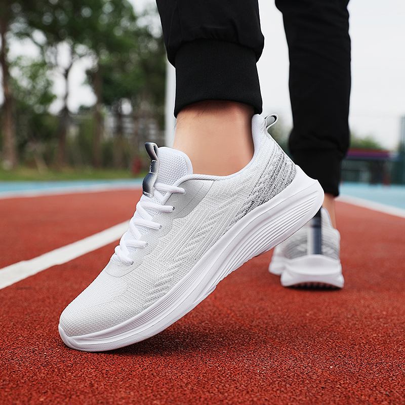 BIANSULONG Cushioning Abrasion Resistant Low top Casual Running Shoes Men’s Black White