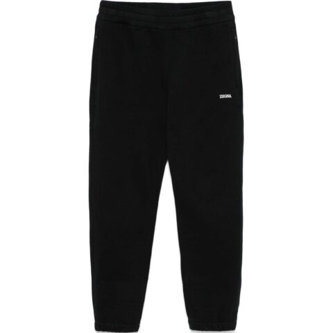 Ermenegildo Zegna rubberised-logo track pants