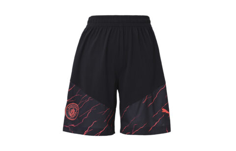 PUMA Manchester City Soccer Bottoms Men’s Black Moderate Irregular