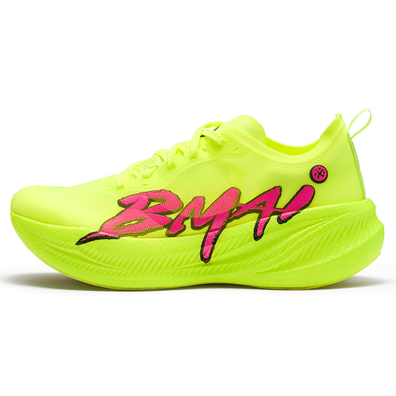 BMAI Jingtan Fly Plus Low top Running Shoes Men’s Neon Green