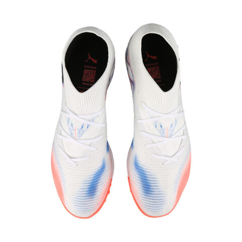 PUMA FUTURE 8 TF Turf Soccer Shoes Unisex White Red