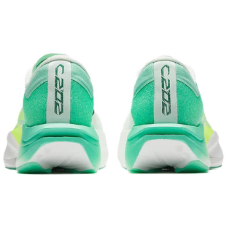 Anta C202 7.0 Low top Carbon Plate Racing Running Shoes Men’s Papyrus White Thousand Mountain Green Neon Yellow