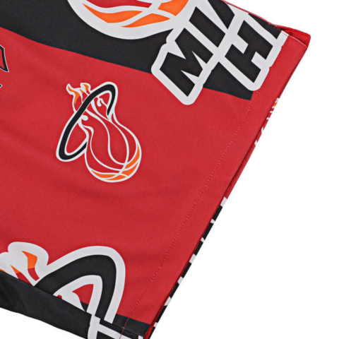 Mitchell Ness x NBA Miami Heat Team Basketball Shorts Unisex Red