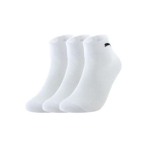 PUMA QUARTER Ankle Socks Unisex 3 Pack White