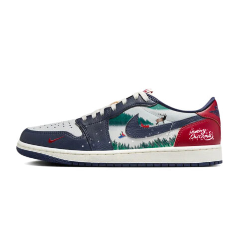 Jordan Air Jordan 1 Slip Resistant Abrasion Resistant Low top Vintage Basketball Shoes Men’s White
