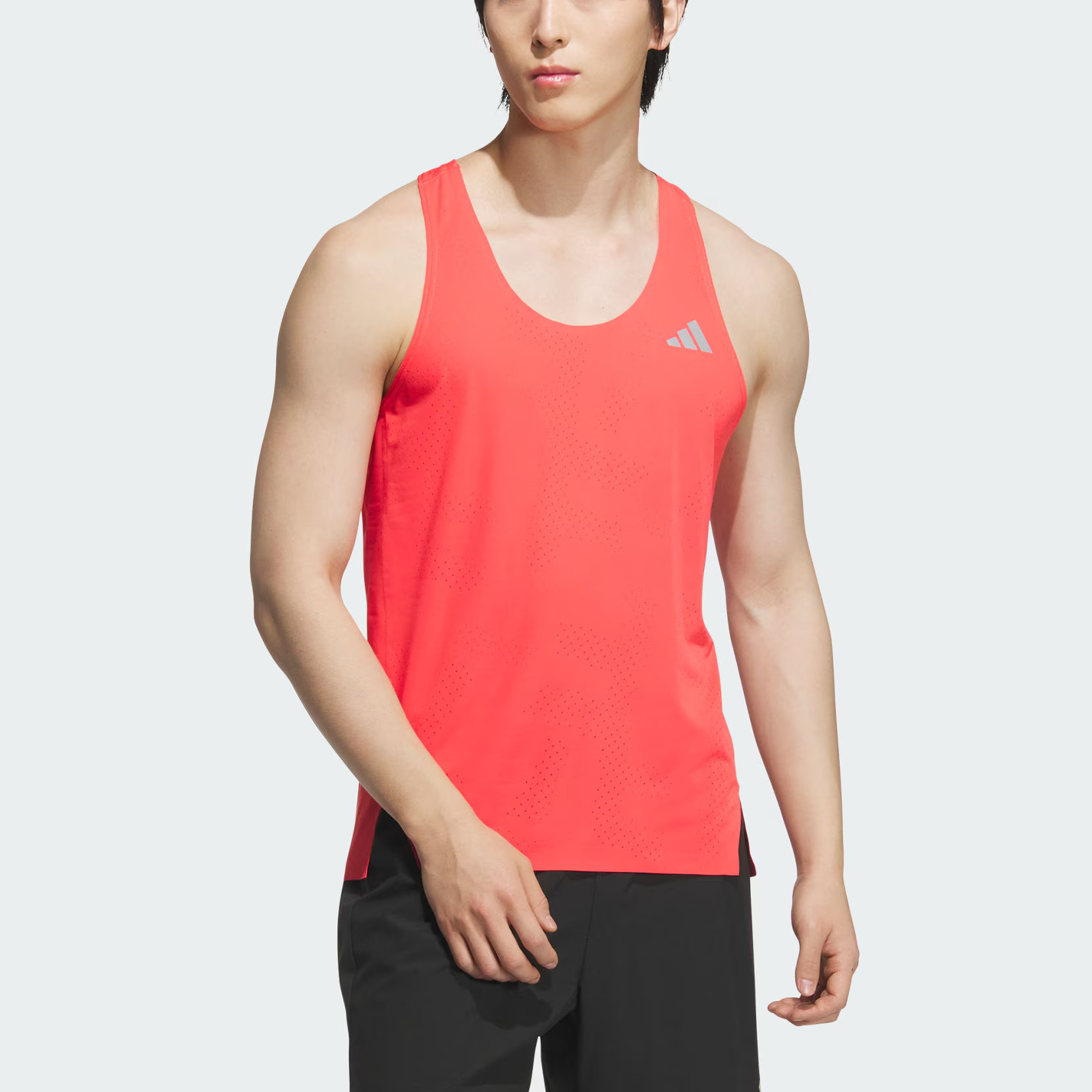 Adidas Climacool Running Tank Top Unisex Bright Red/Dark Silver Gray