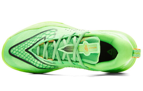 PEAK Taichi Triangle 4.0 Basketball Shoes Unisex Low Top Electric Green