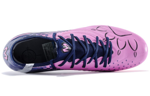 KELME Master 2.0 MG Multi Ground Cushioning Slip Resistant Breathable Soccer Shoes Unisex Dark Blue Neon Pink