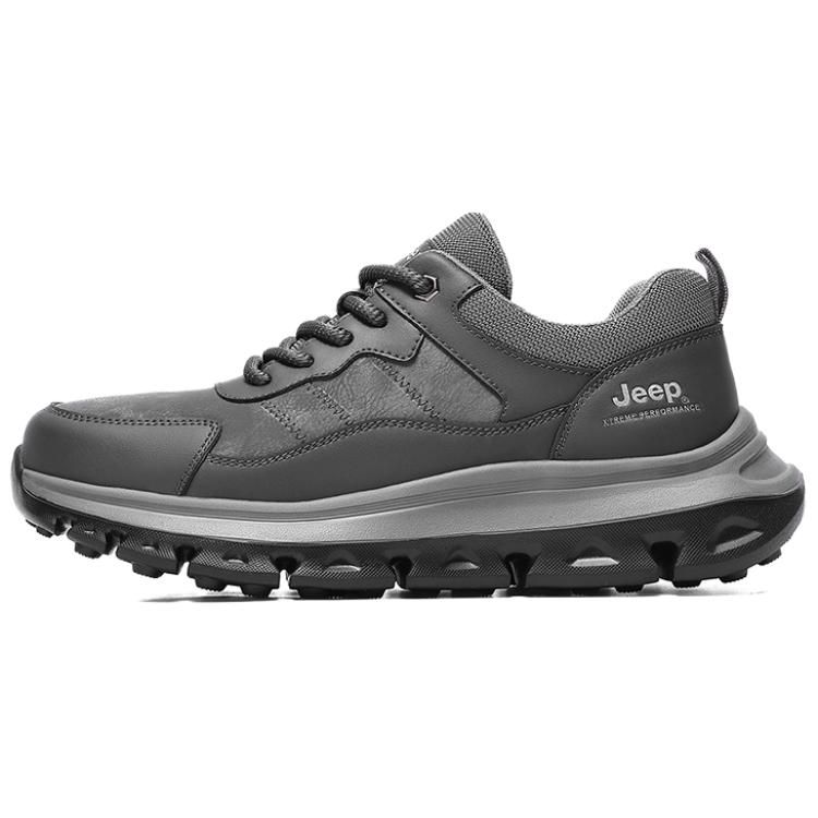 Jeep Cow Split Leather Low top Hiking Shoes Unisex