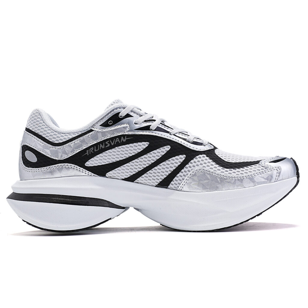 IRUNSVAN Low top Running Shoes Unisex Space Silver Smoke Gray