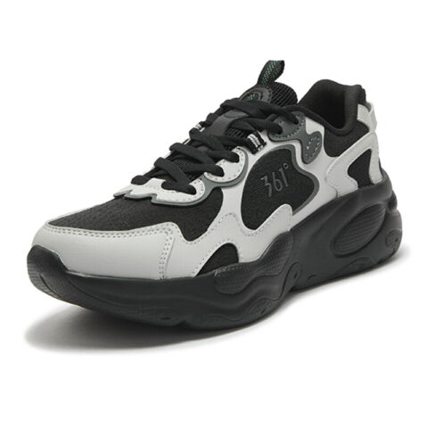 361° Abrasion Resistant Breathable Low top Casual Running Shoes Women’s Photon Gray Obsidian Black