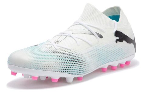 PUMA Future 7 Match Mg Cleats ‘White Blue Pink’