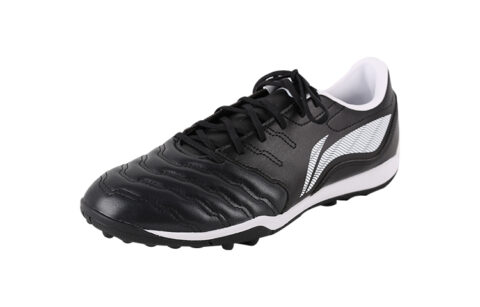 Li Ning TF Turf Cushioning Slip Resistant Abrasion Resistant Soccer Shoes Men’s Black