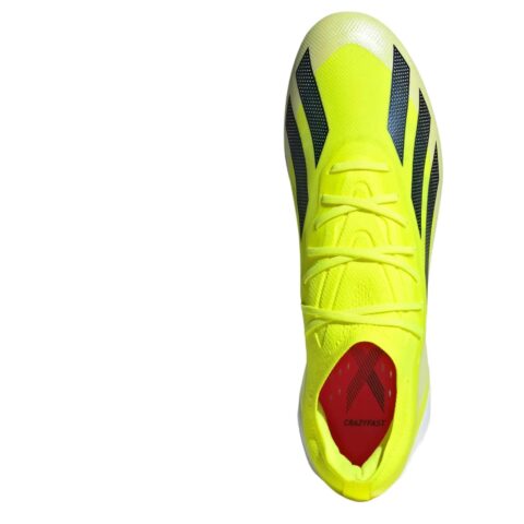 Adidas X CRAZYFAST AG Artificial Ground Slip Resistant Abrasion Resistant Soccer Shoes Men’s Yellow