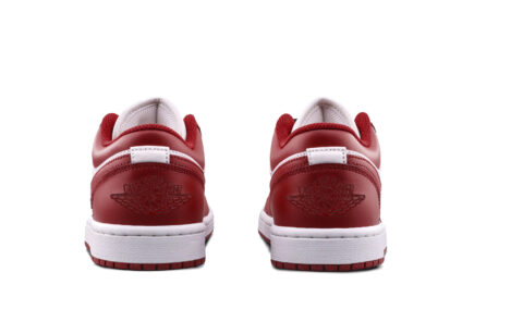 Jordan Air Jordan 1 Red Toe Cushioning, Wear Resistant Low top Vintage Basketball Shoes Unisex Red White