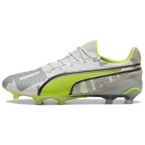PUMA AG Artificial Ground FG Firm Ground Abrasion Resistant Soccer Shoes Men’s Gray Green