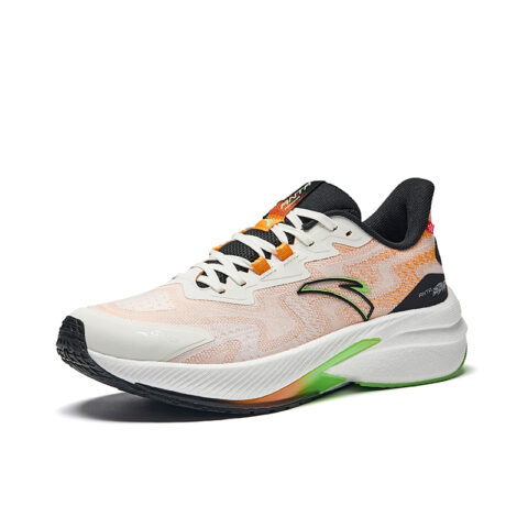 ANTA Rocket 5.0 Running Shoes Men’s Low Top Ivory White / Sunrise Orange / Basic Black