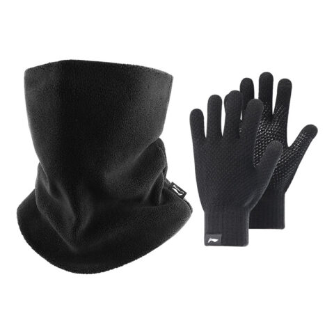 Li Ning Windproof & Dustproof Thermal Masks Elastane Cycling Unisex Black